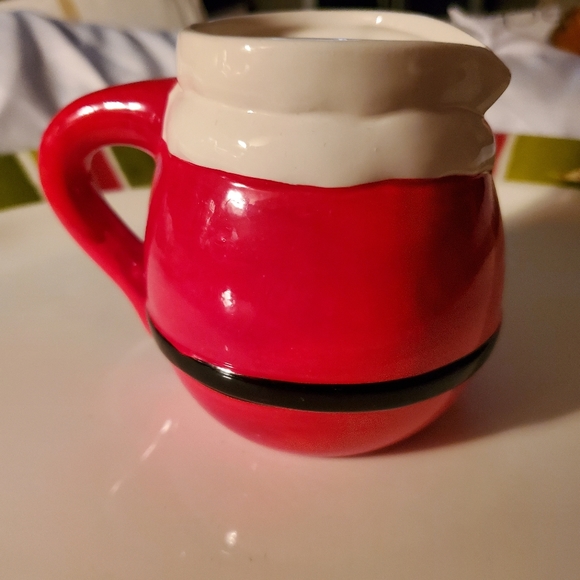 Vintage Ceramic Santa Sugar And Creamer Set OCI Omnibus - Picture 8 of 12